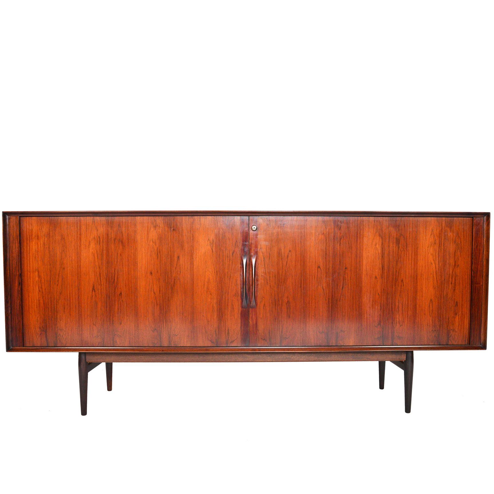 Arne Vodder for Sibast Tambour Credenza in Rosewood