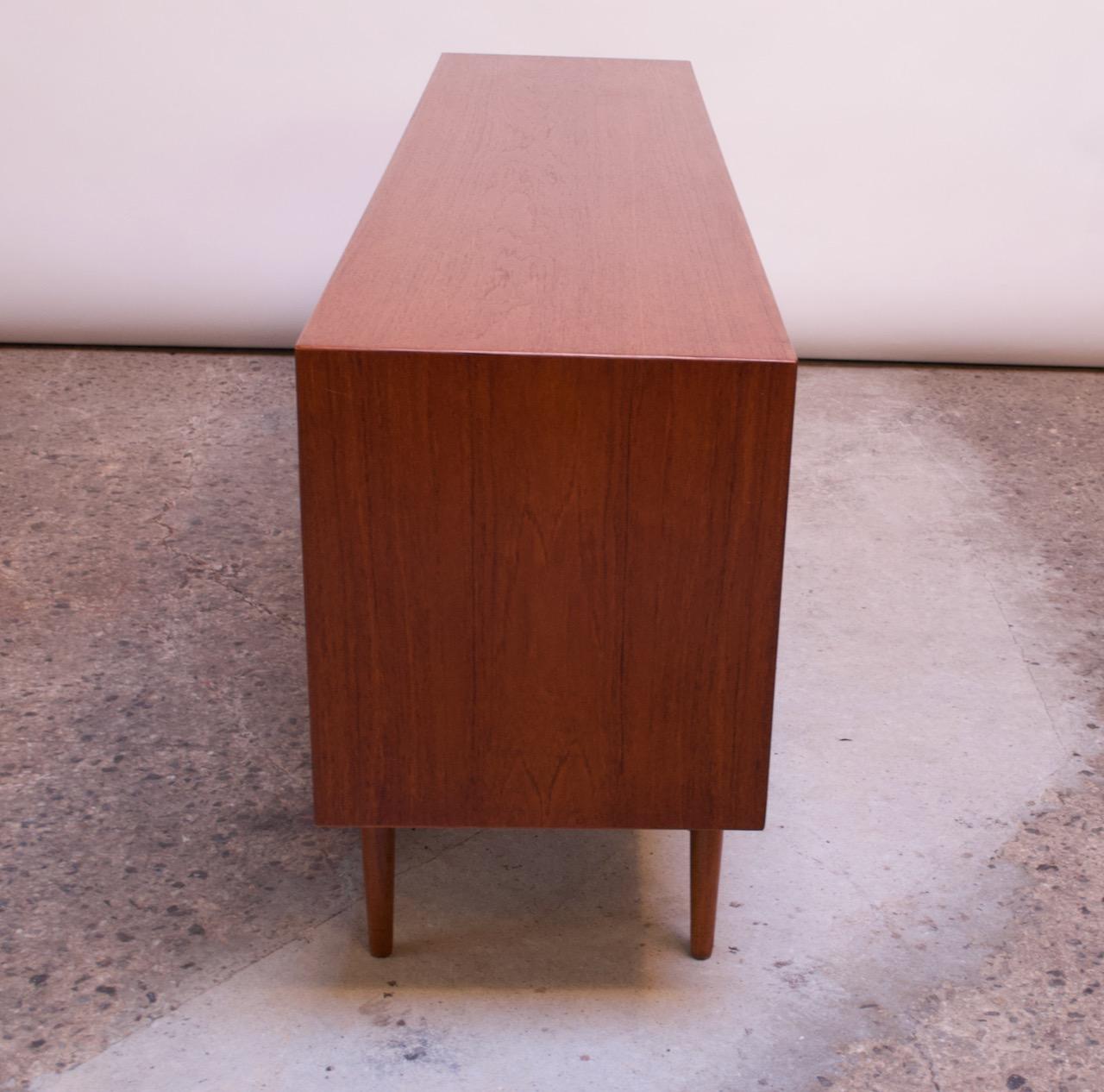 Arne Vodder for Sibast Tambour-Door Teak Credenza Model 37 In Good Condition In Brooklyn, NY