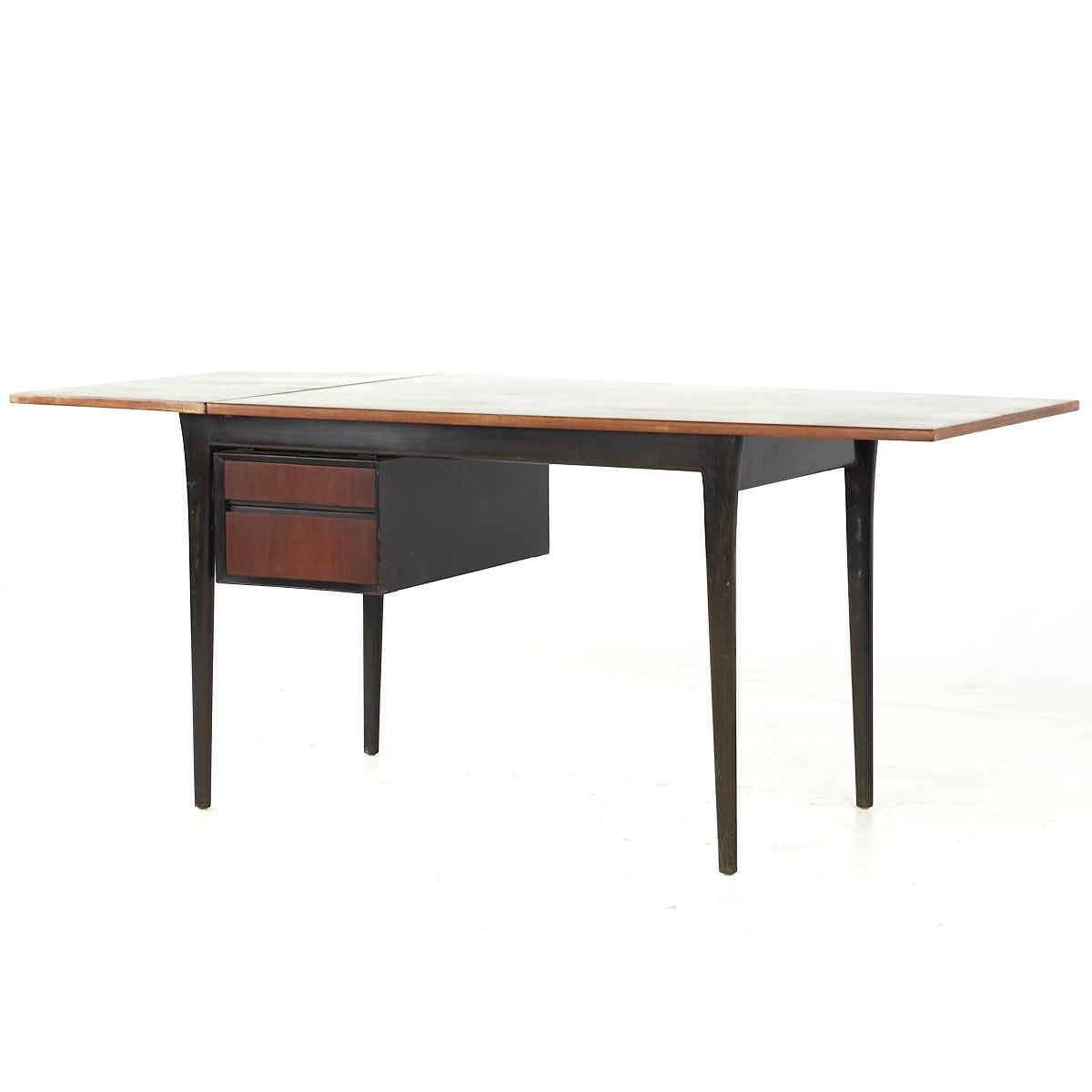 Mid-Century Modern Arne Vodder for Sibast Teak Drop Leaf Desk For Sale
