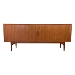 Arne Vodder for Sibast Teak Tambour Front Credenza, 1960s