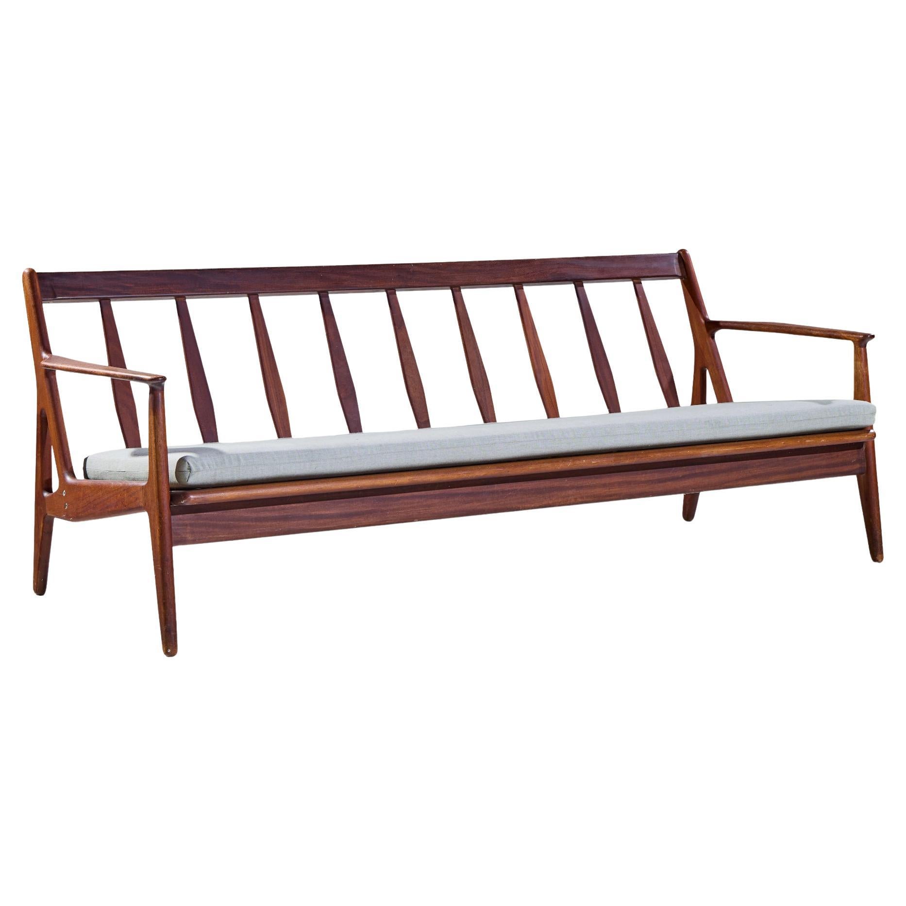 Arne Vodder for Vamo Møbelfabrik Model 6 Mid Century Danish Teak Sofa For Sale