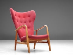 Chaise à dossier haut Arne Vodder:: années 1960