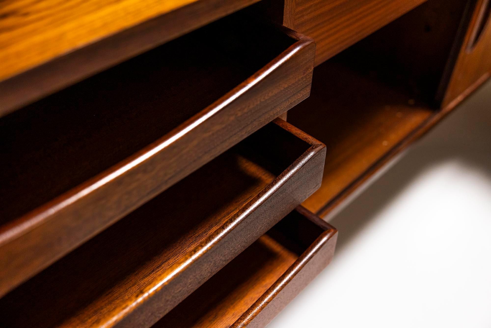 Arne Vodder L-shaped Executive Desk in Rosewood for Sibast, Denmark 1960s 6