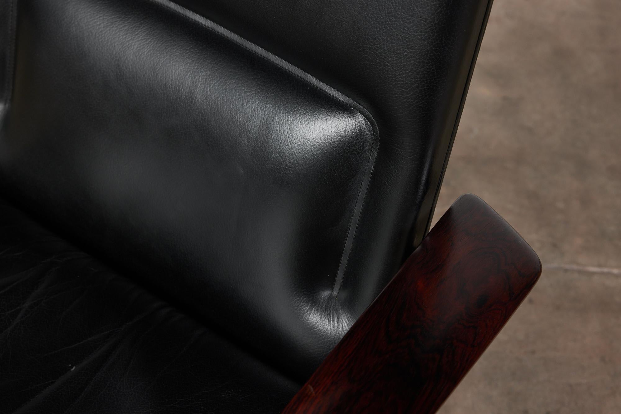 Arne Vodder Leather Desk Chair for Sibast 5