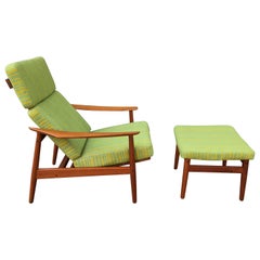 Arne Vodder Lounge Chair and Ottoman Model FD164