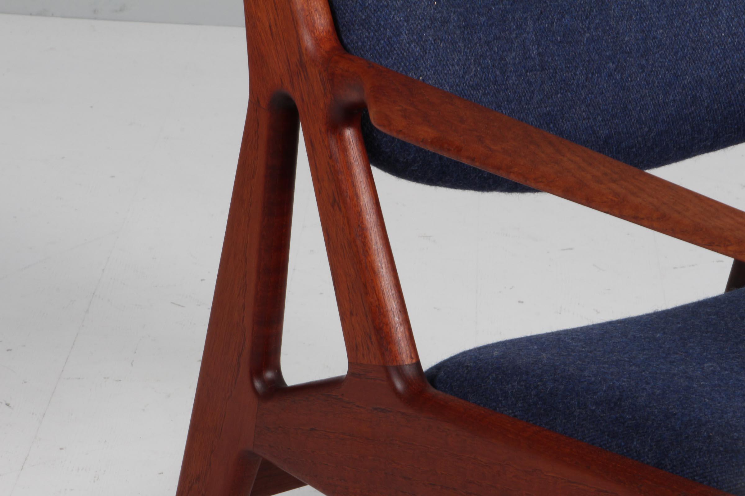 Scandinavian Modern Arne Vodder Lounge Chairs, Solid Teak For Sale