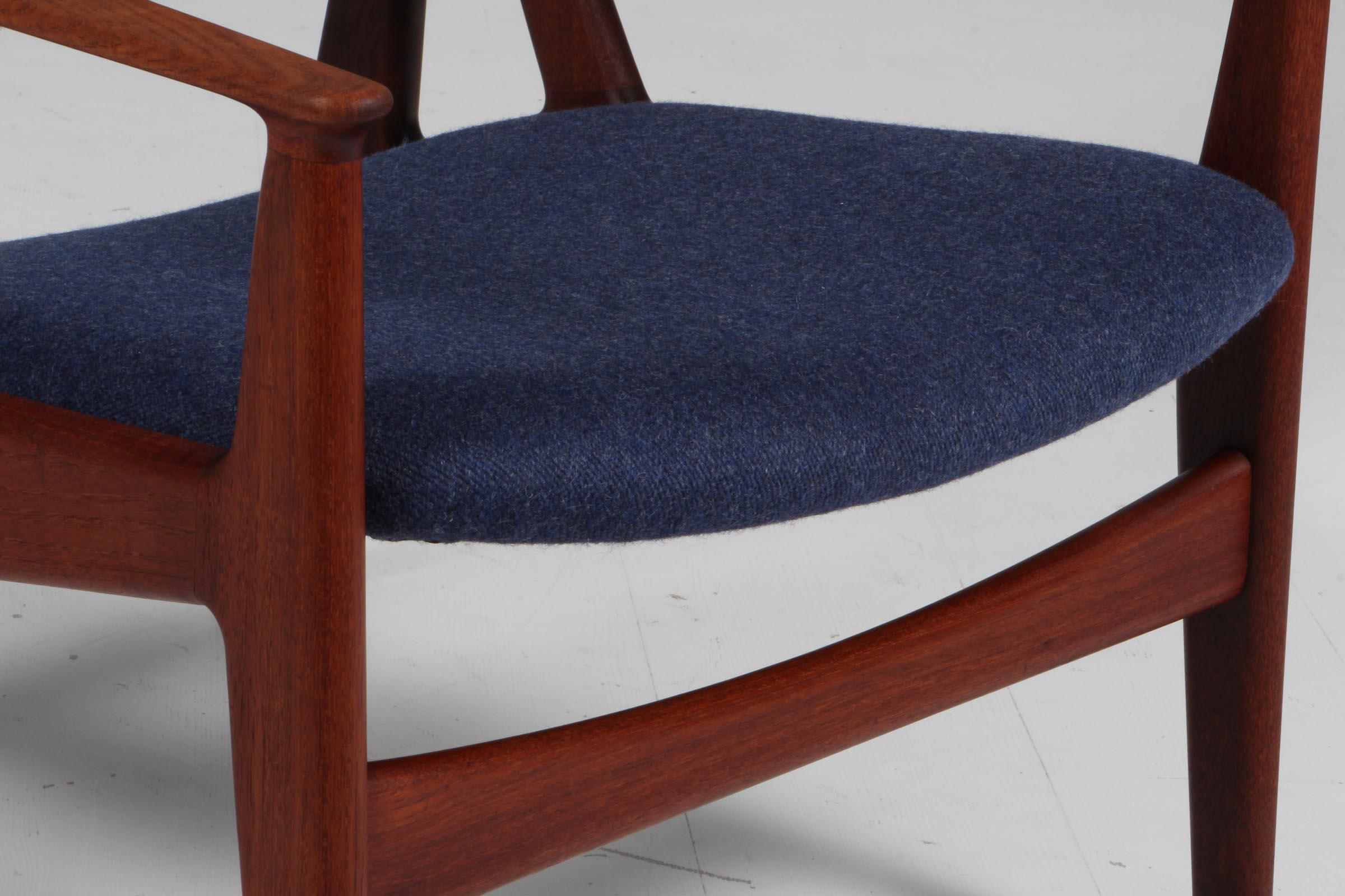 Danish Arne Vodder Lounge Chairs, Solid Teak For Sale