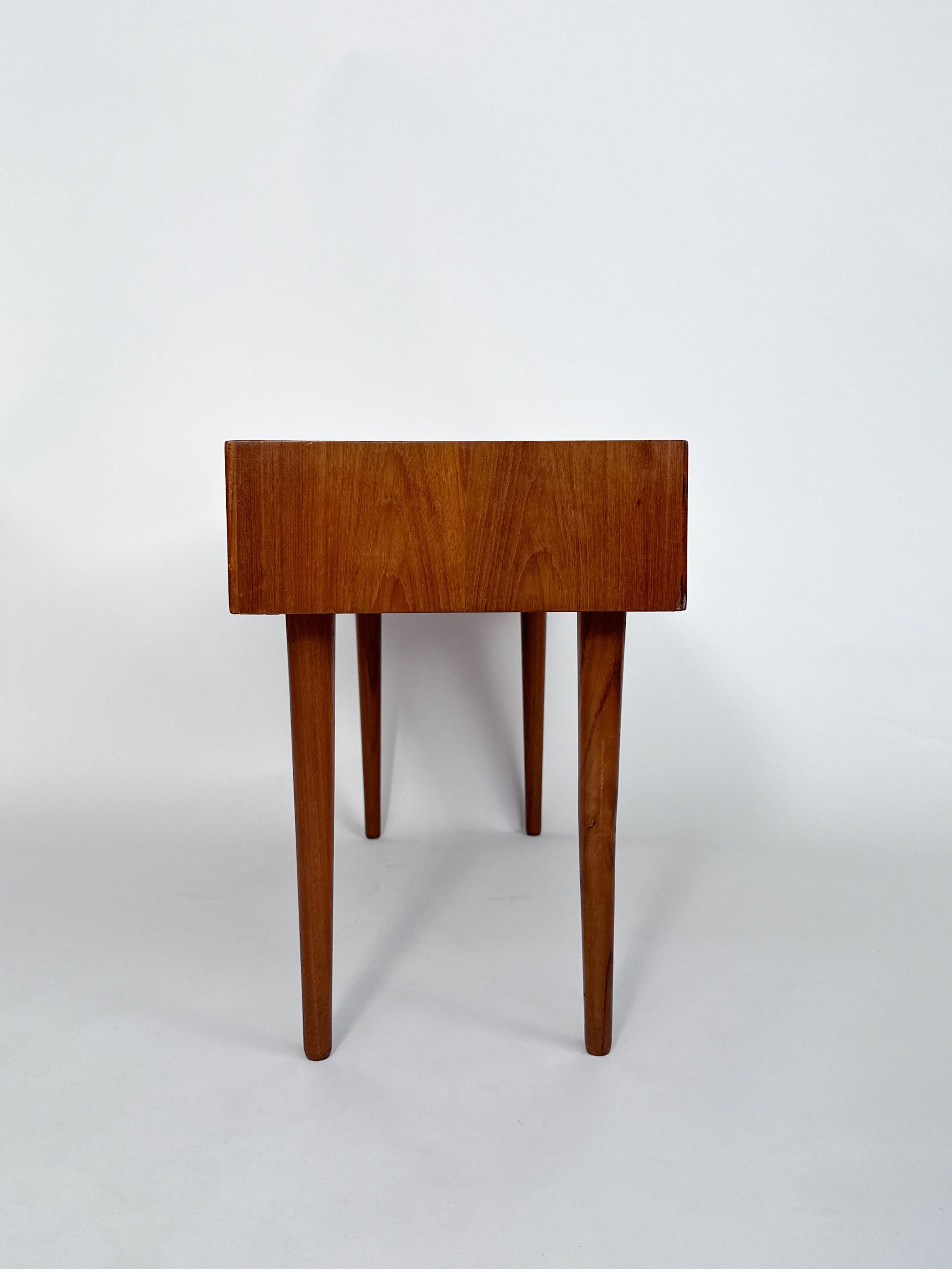 Danish Arne Vodder Lowboard Nightstand Bedside Table Teak Chest of Drawer Niels Clausen