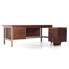 Arne Vodder Mid Century Danish Rosewood L Desk