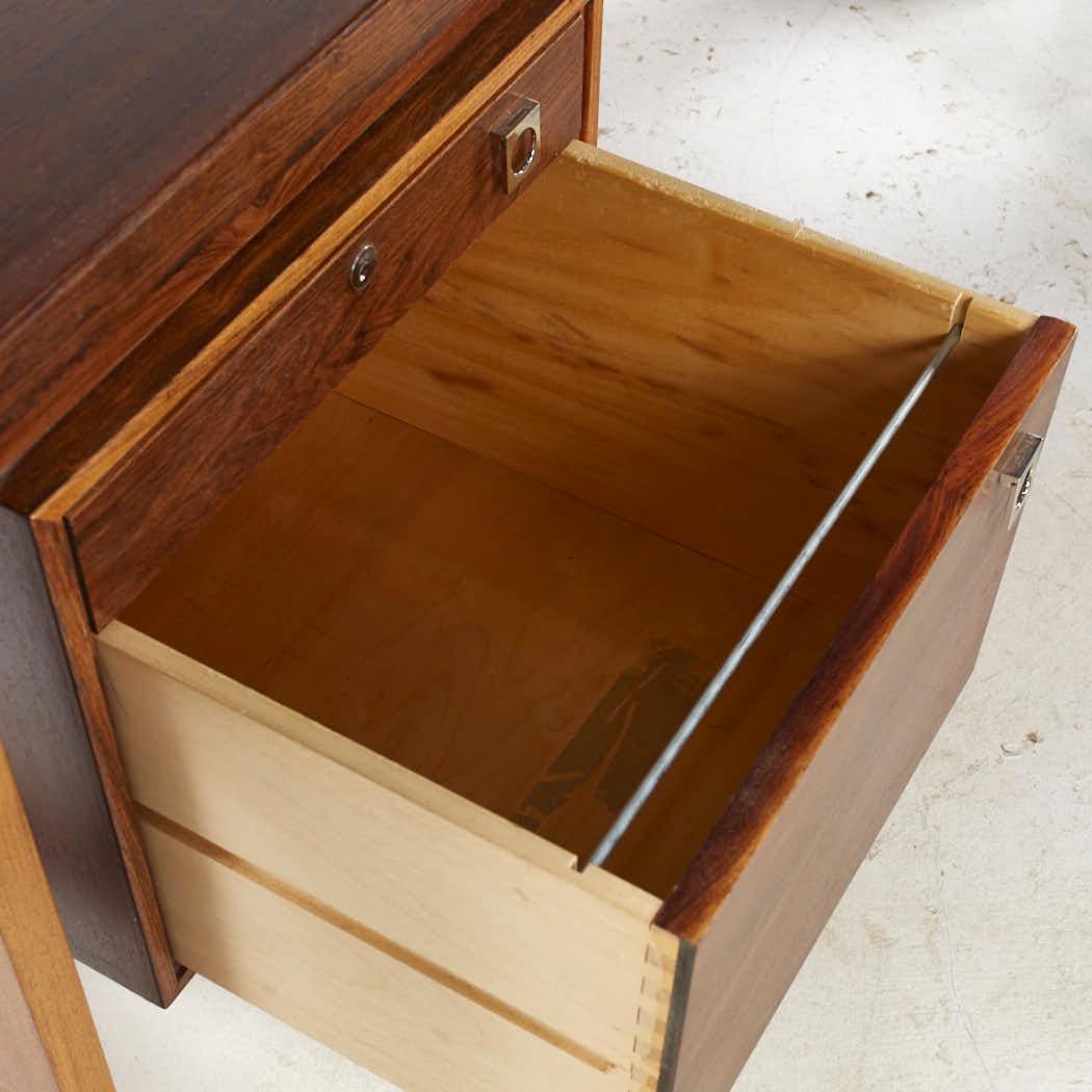 Arne Vodder Mid Century Danish Rosewood L Desk For Sale 2