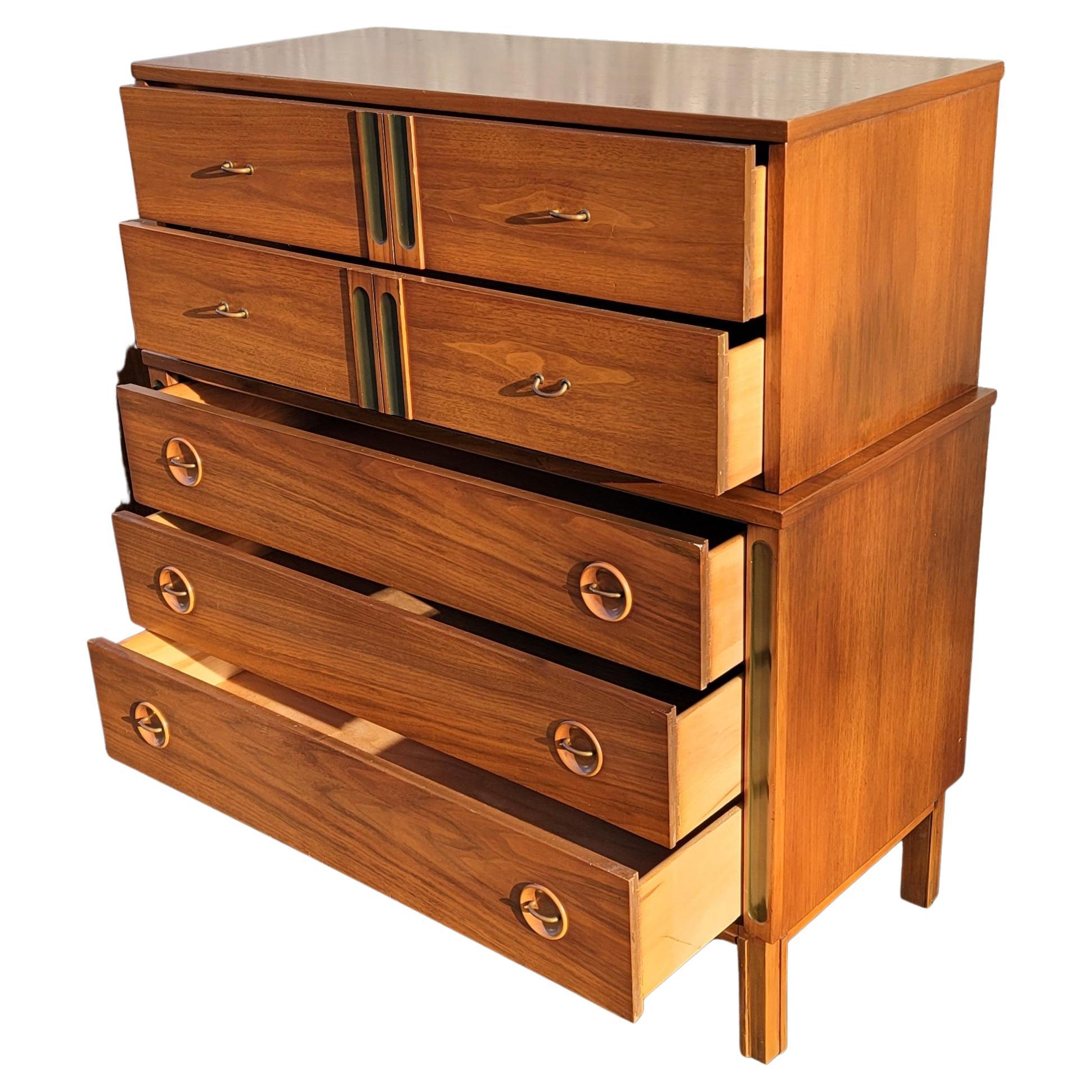 Arne Vodder Mid Century Danish Teak Chest of Drawers, Circa 1950s In Good Condition For Sale In Germantown, MD