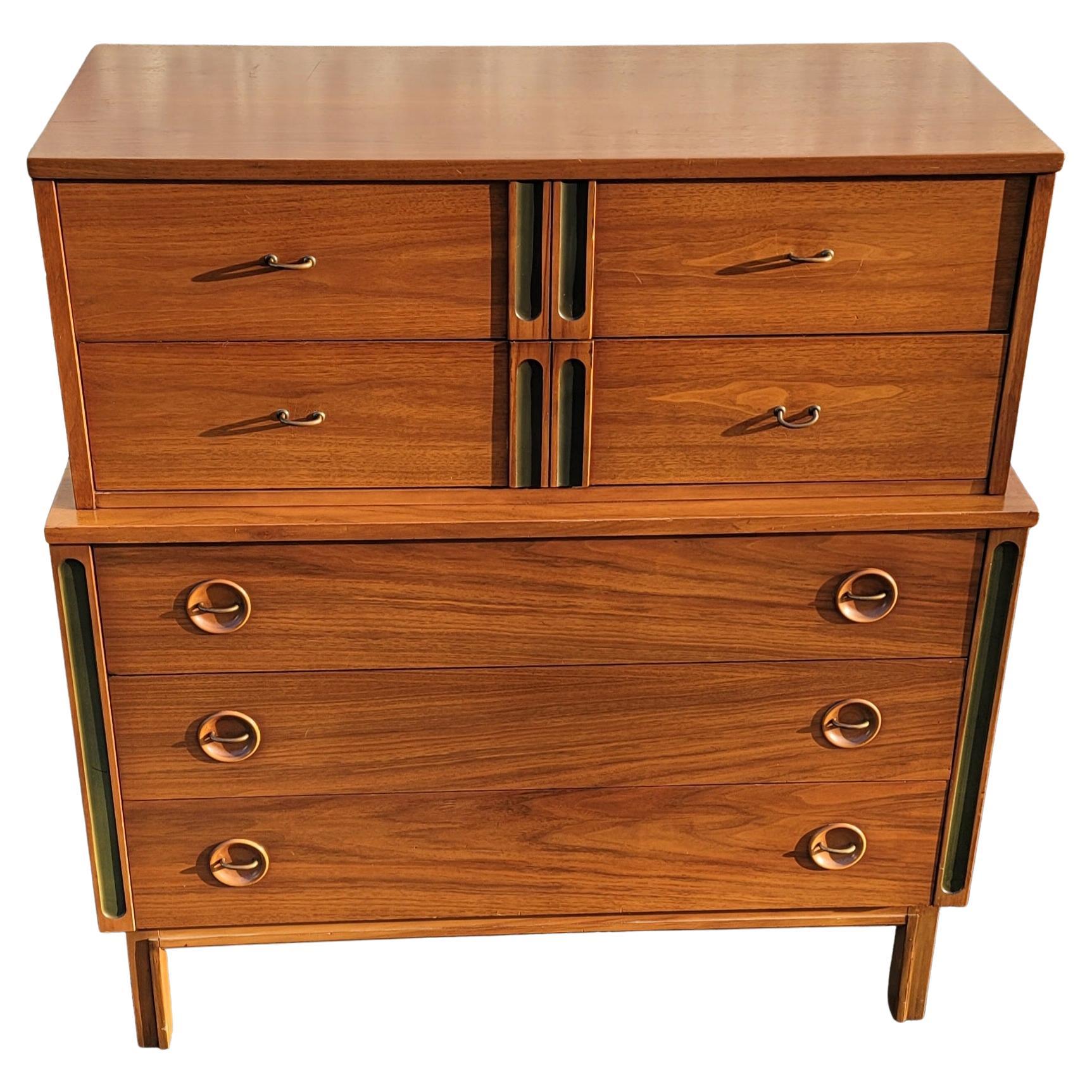 Ottone Cassettiera in teak danese di Arne Vodder, metà secolo, 1950 circa in vendita