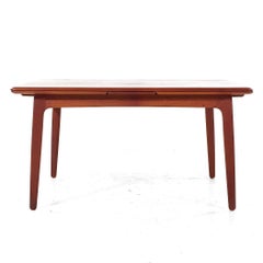 Arne Vodder Mid Century Danish Teak Hidden Leaf Dining Table