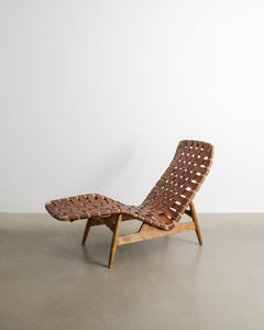 Arne Vodder Mid Century Lounge Chair in Beech & Leather by Bovirke Denmark 1950s