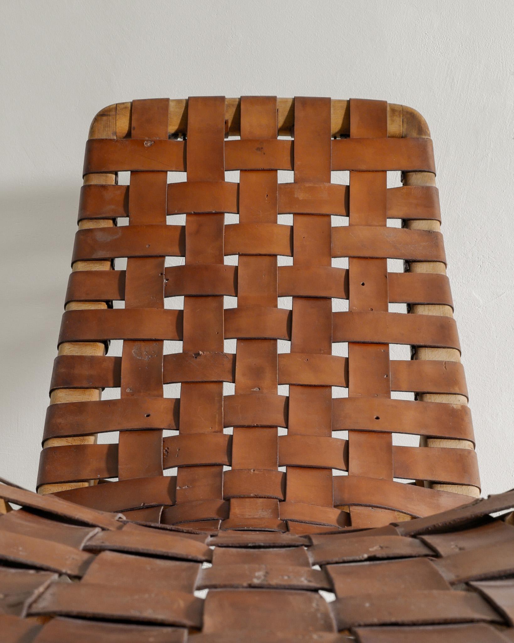 Mid-20th Century Arne Vodder Mid Century Lounge Chair in Beech & Leather by Bovirke Denmark 1950s