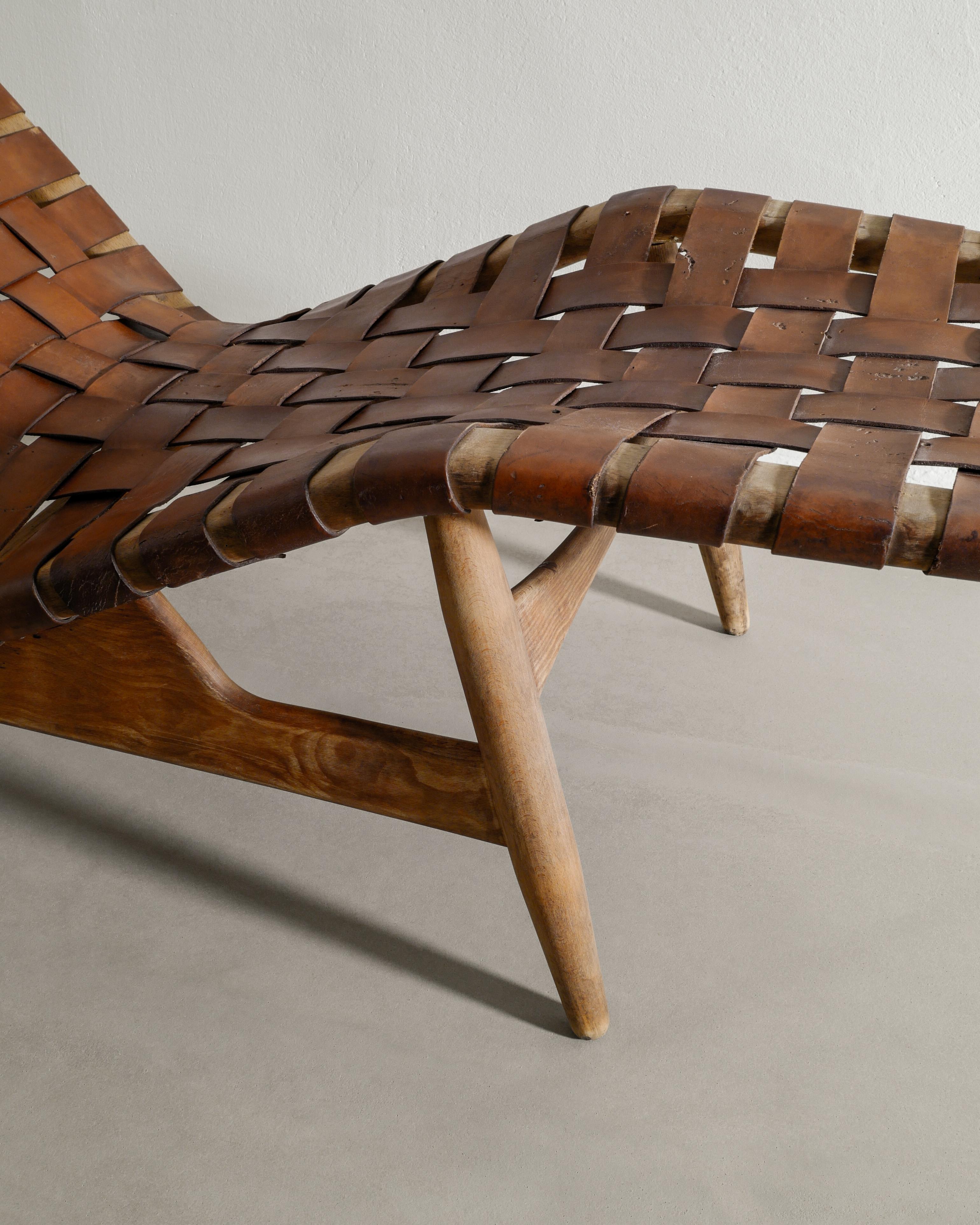 Arne Vodder Mid Century Lounge Chair in Beech & Leather by Bovirke Denmark 1950s 1