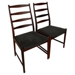 Chaises à manger scandinaves en bois foncé, Arne Vodder, 1960s