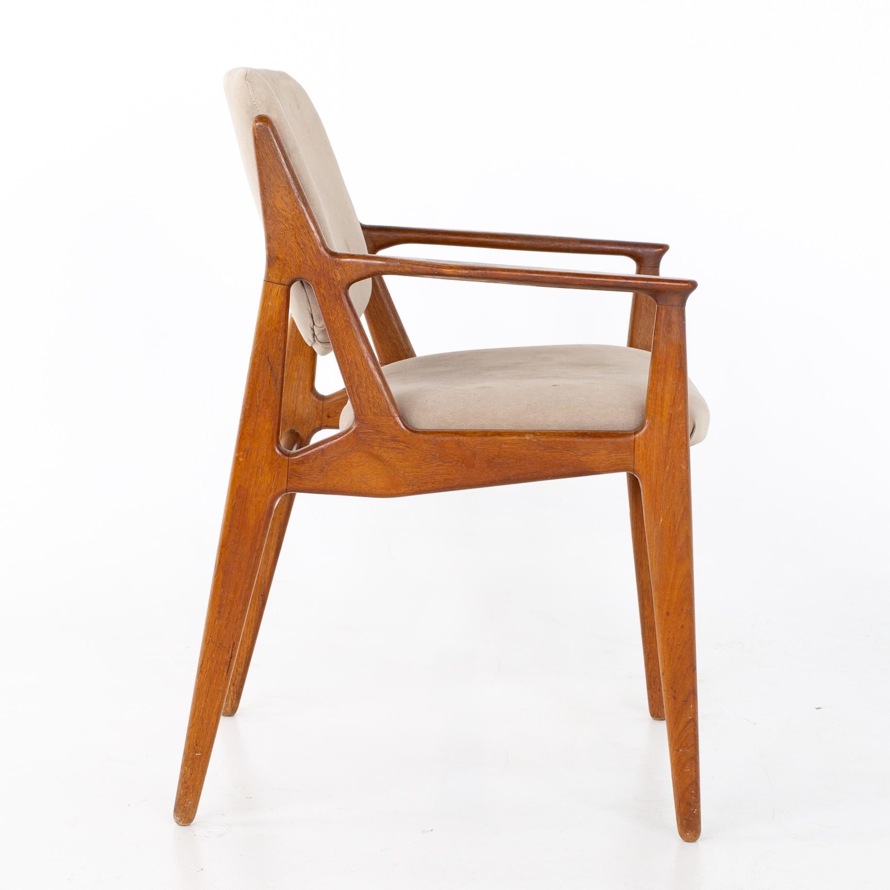 Arne Vodder Mid Century Teak Dining Chairs, Set of 6 10