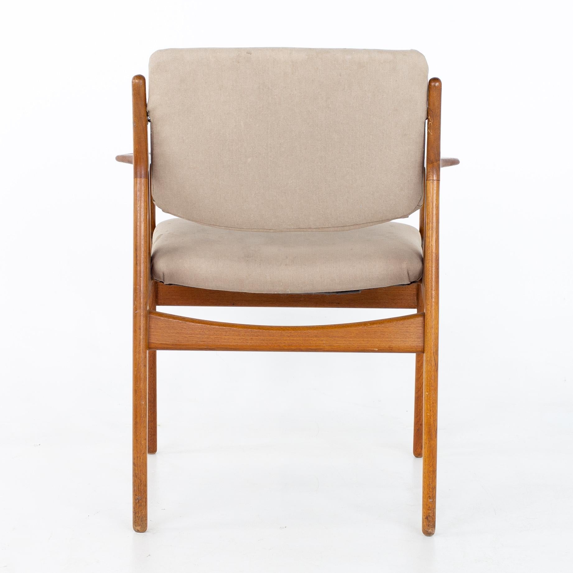 Arne Vodder Mid Century Teak Dining Chairs, Set of 6 12