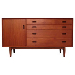 Vintage Arne Vodder Model 10 Teak and Oak Sideboard for Sibast