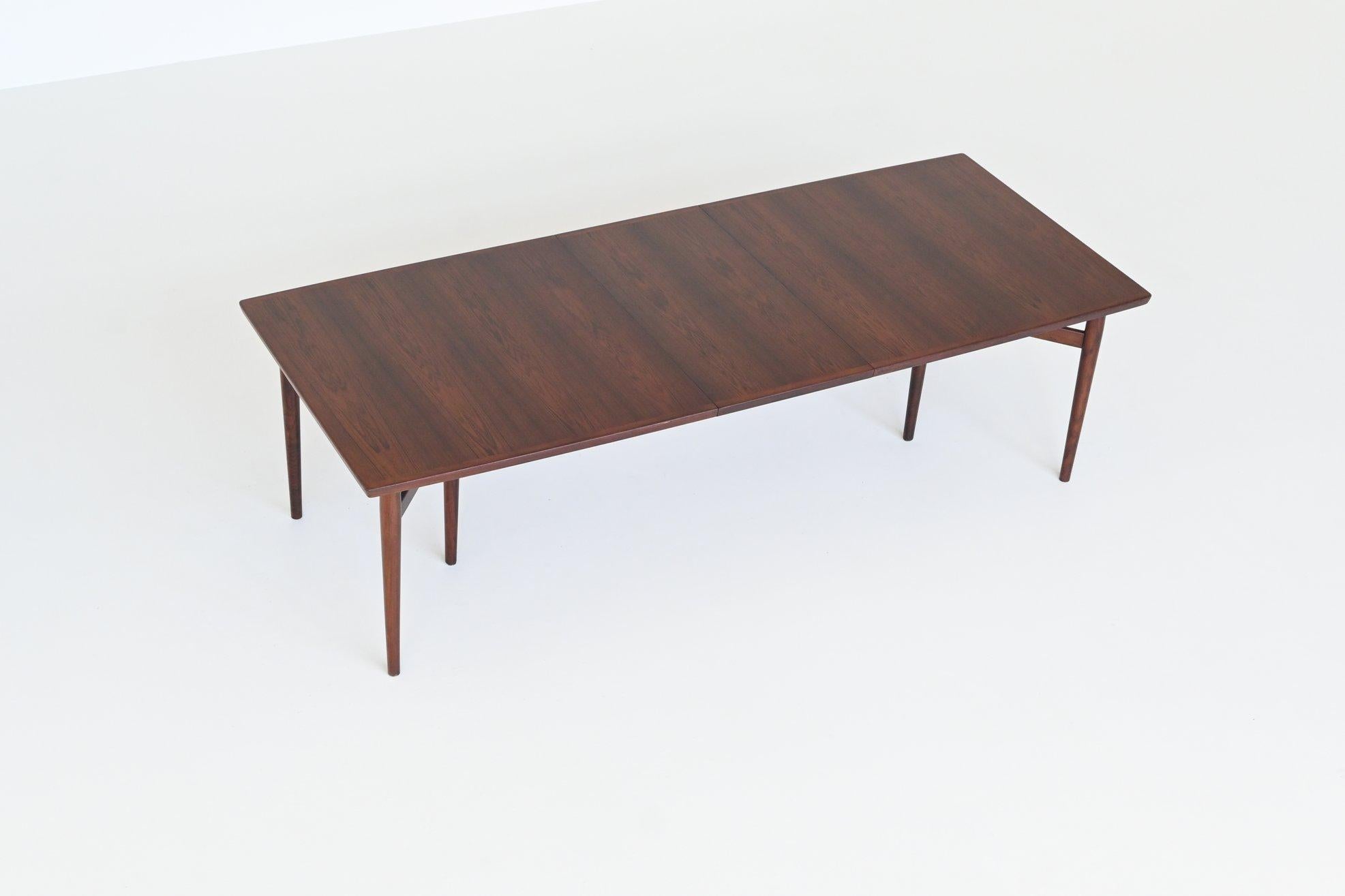 Arne Vodder model 201 dining table in rosewood Sibast Furniture Denmark 1960 6