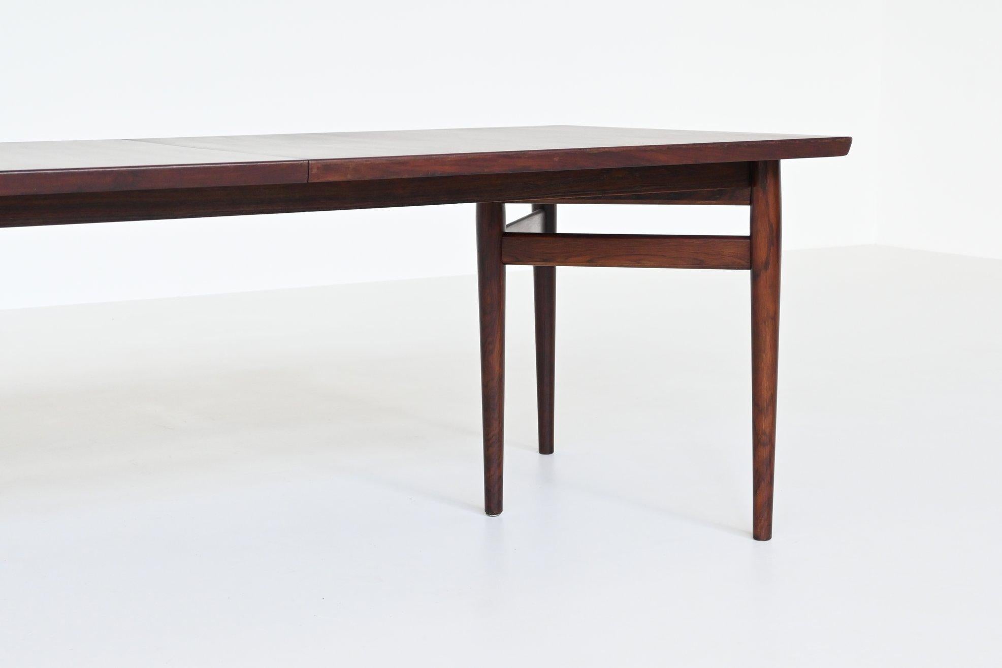 Arne Vodder model 201 dining table in rosewood Sibast Furniture Denmark 1960 1