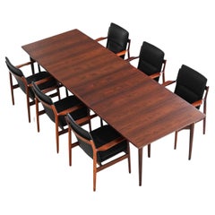 Arne Vodder model 201 dining table in rosewood Sibast Furniture Denmark 1960