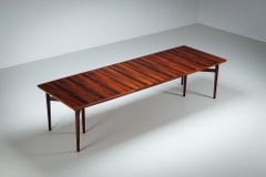 Arne Vodder model 201 large dining table in rosewood Sibast Denmark 1960