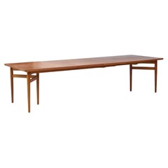 Arne Vodder Model 212 Tavolo da pranzo in teak danese del metà del secolo scorso, espandibile - 2 foglie