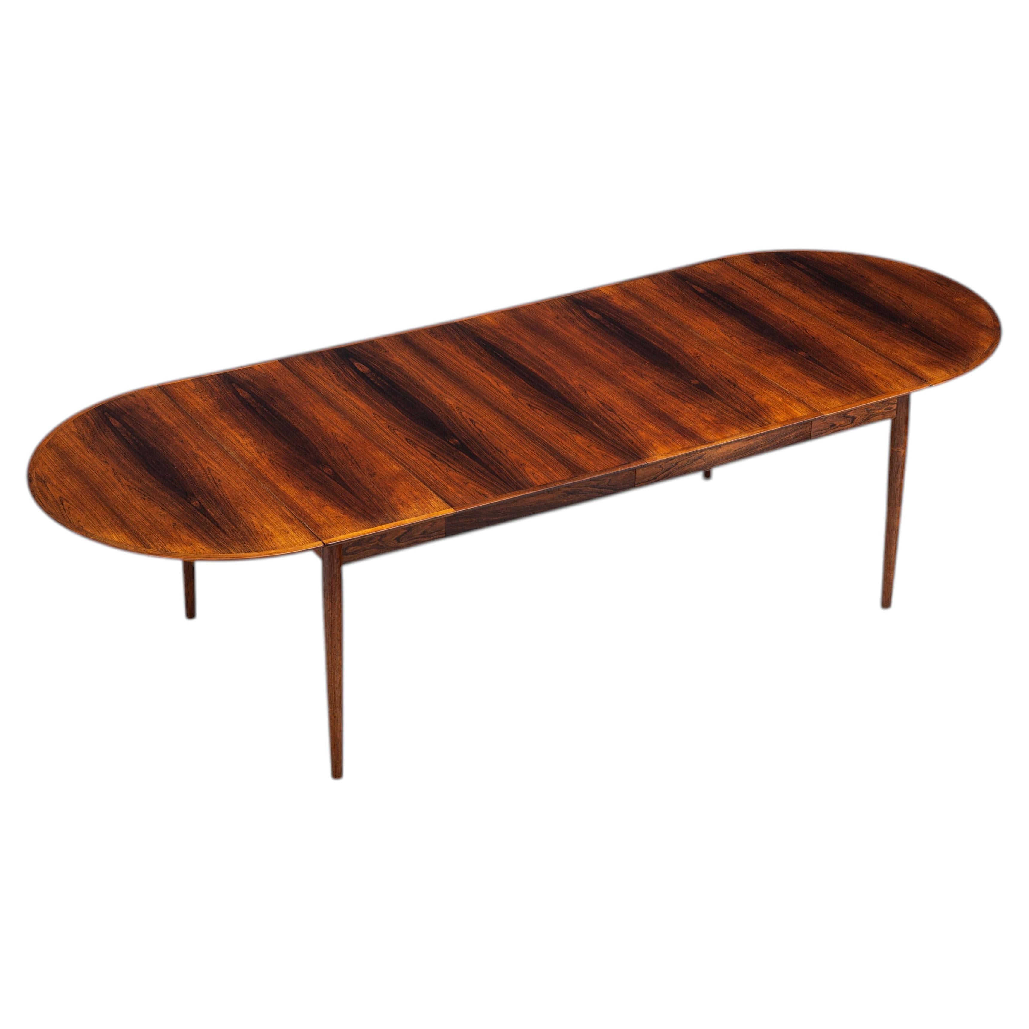 Arne Vodder model 227 Drop Leaf dining table in rosewood Sibast 1960