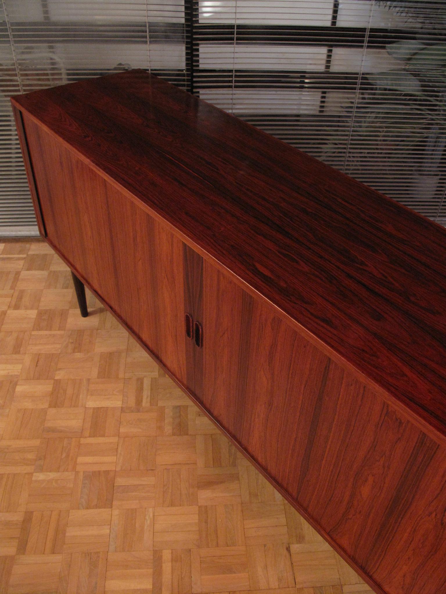 Stunning rosewood tambour door sideboard designed by Arne Vodder in the late 1950s.

A seldom seen Model 37, this design has very pleasing dimensions being not too long and standing quite low meaning it can be accommodated into most situations. It