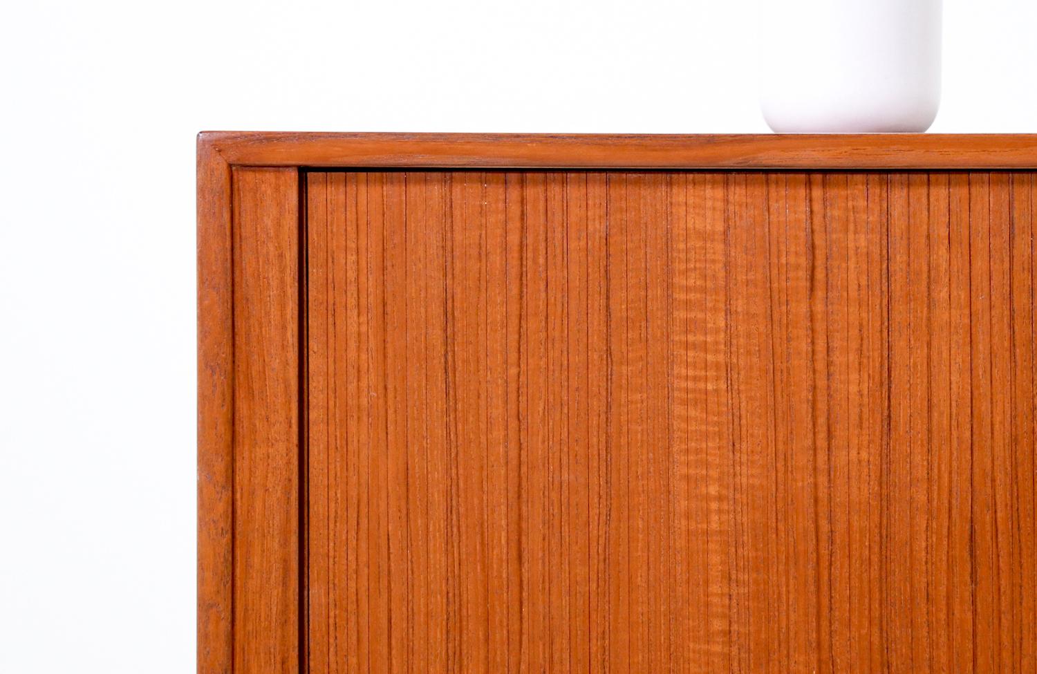 Arne Vodder Model-37 Tambour-Door Teak Credenza for Sibast For Sale 5