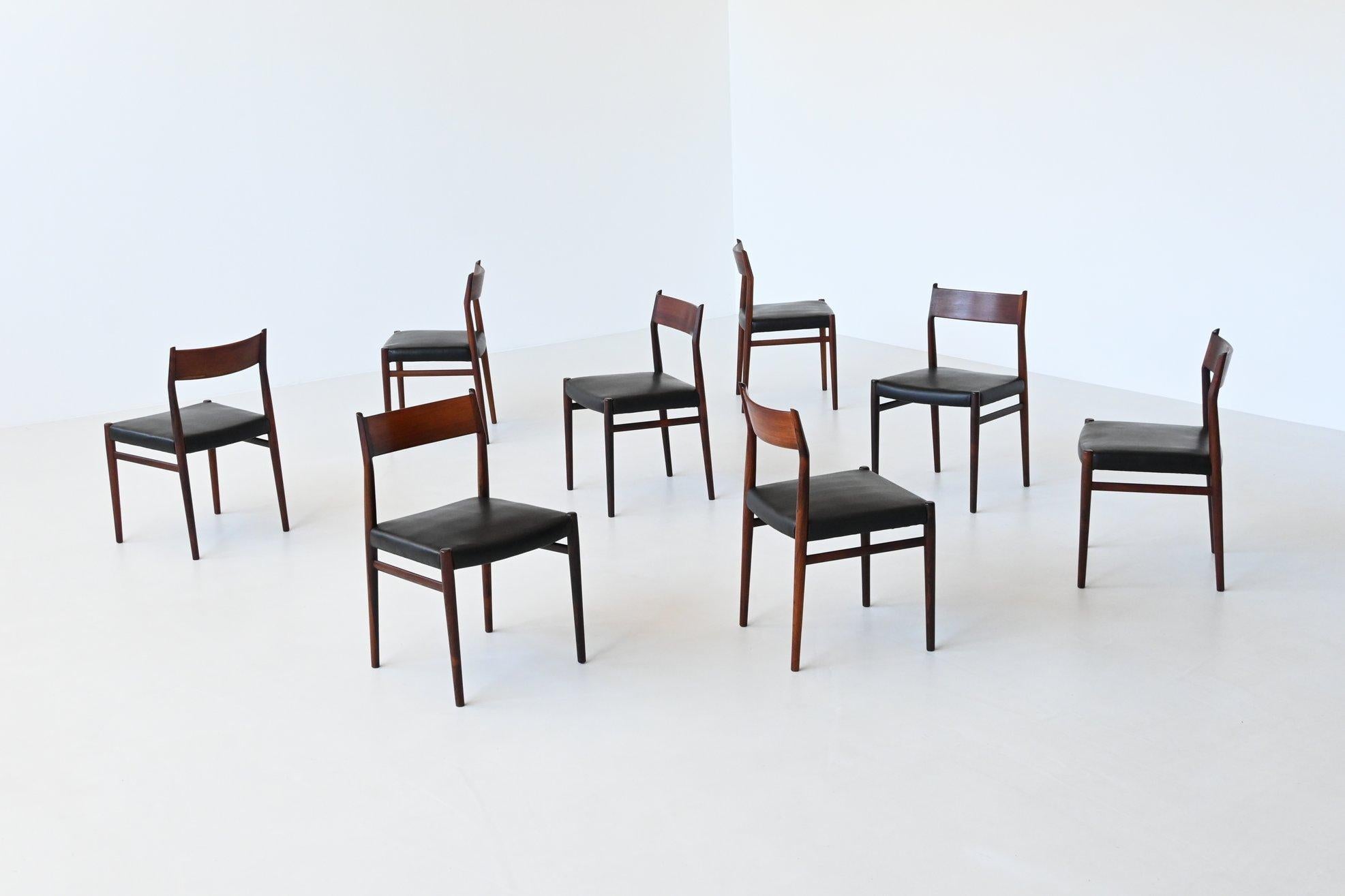 Arne Vodder model 418 dining chairs Sibast Mobler Denmark 1965 4
