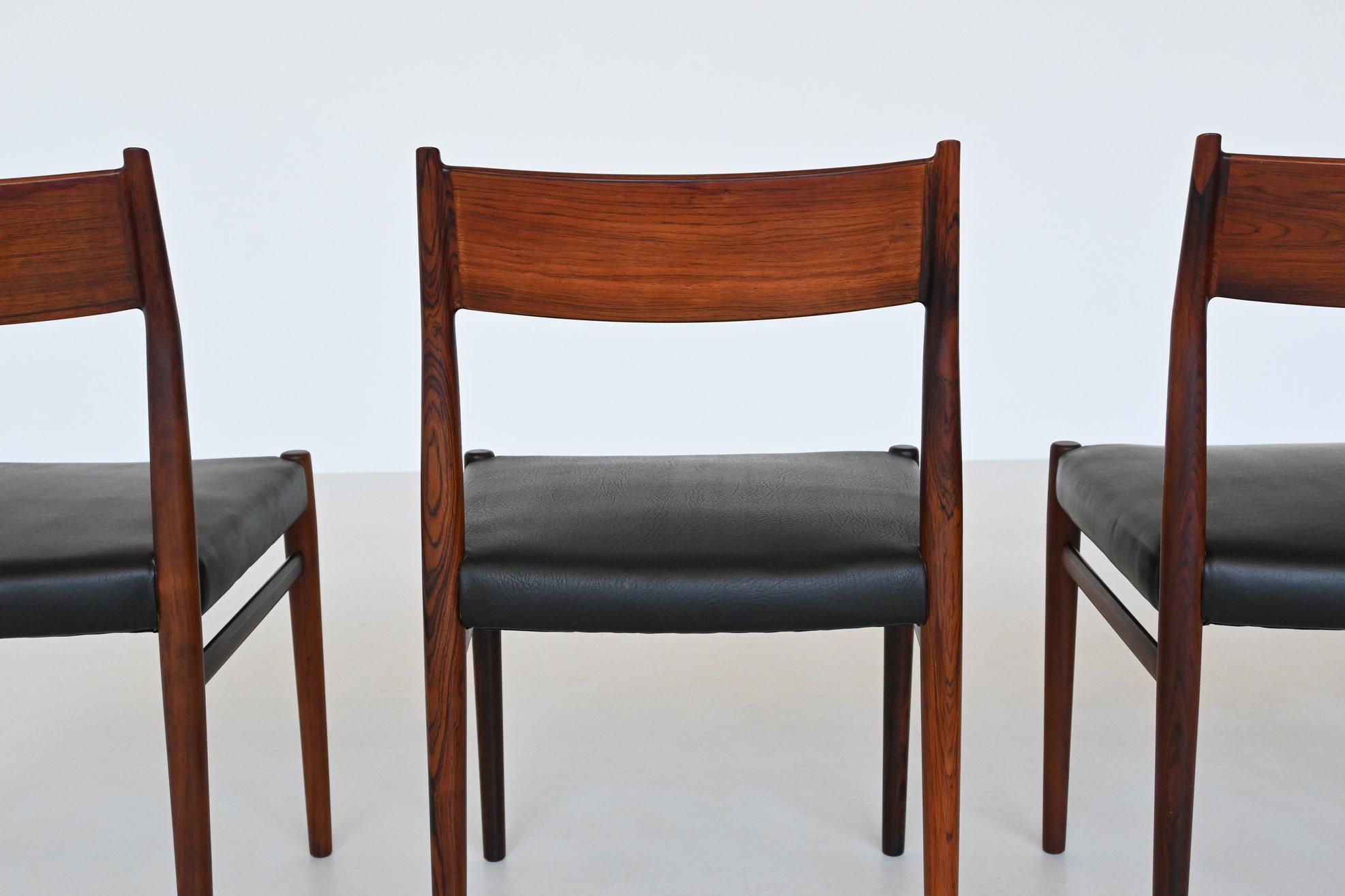 Arne Vodder model 418 dining chairs Sibast Mobler Denmark 1965 8
