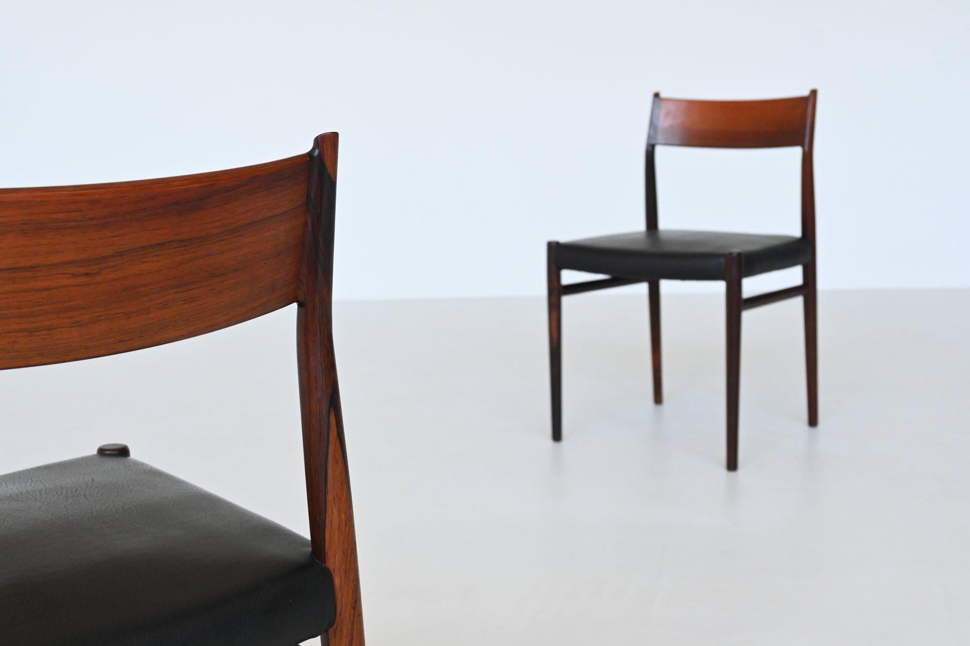 Arne Vodder model 418 dining chairs Sibast Mobler Denmark 1965 9
