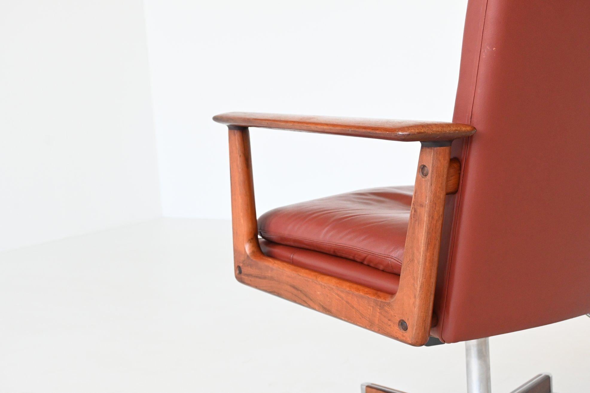 Arne Vodder Model 419 Desk Chair Rosewood Sibast Furniture, 1960 7