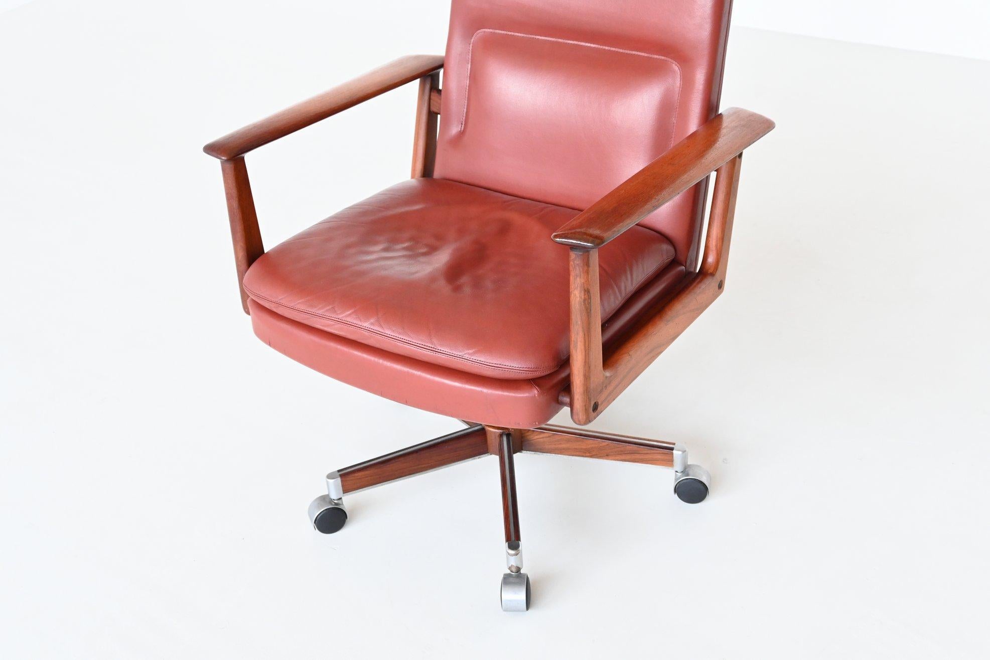 Mid-Century Modern Arne Vodder Model 419 Desk Chair Rosewood Sibast Furniture, 1960