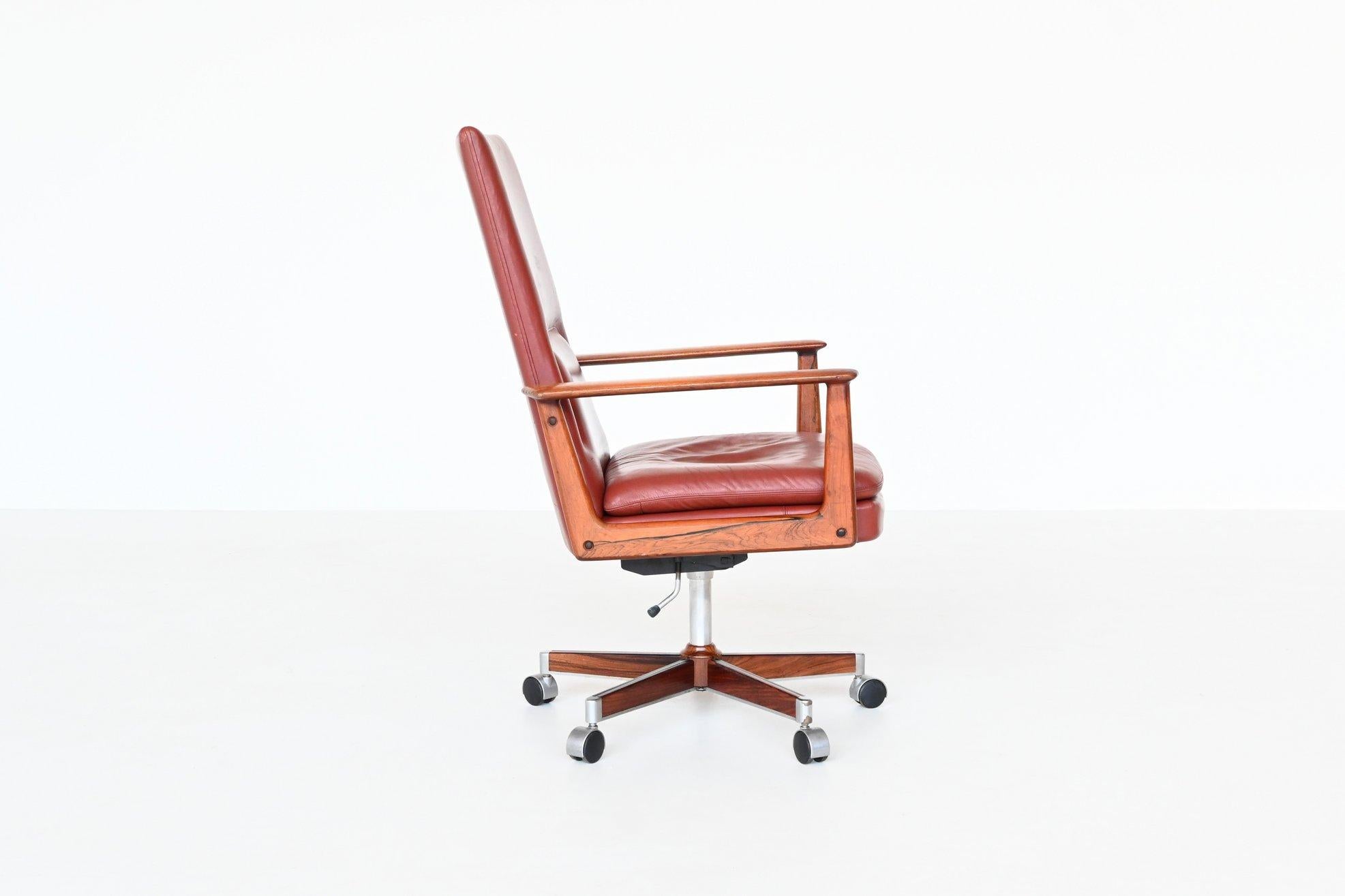 Mid-20th Century Arne Vodder Model 419 Desk Chair Rosewood Sibast Furniture, 1960