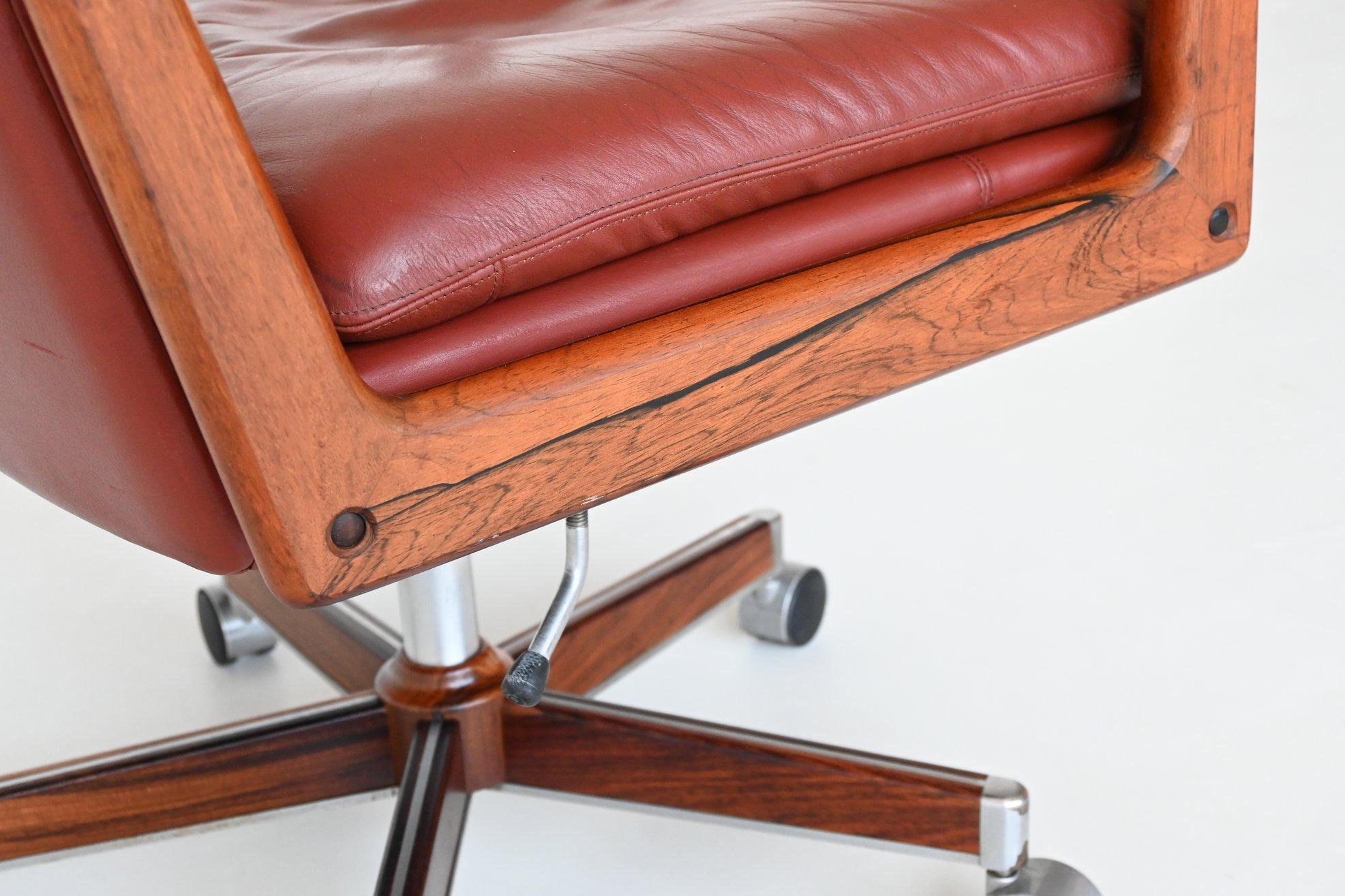 Arne Vodder Model 419 Desk Chair Rosewood Sibast Furniture, 1960 1