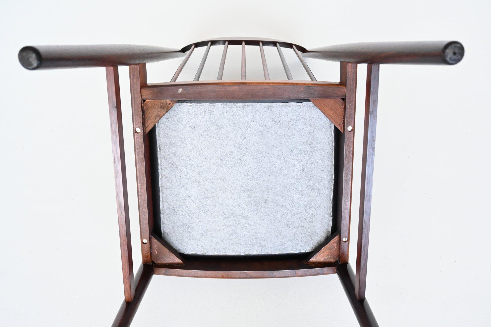 Arne Vodder Model 422 Rosewood Dining Chairs Sibast, Denmark, 1960 9