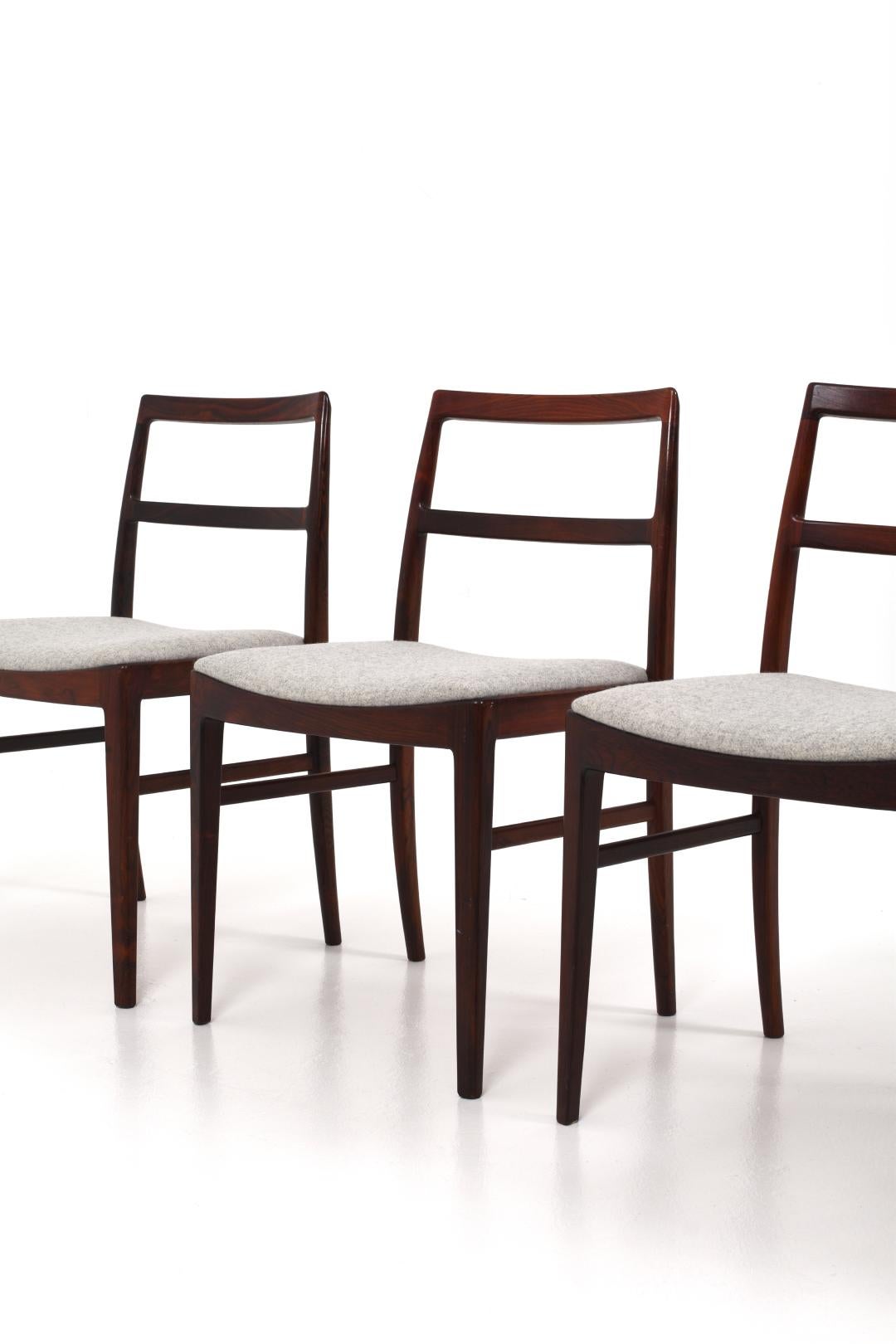 Arne Vodder Model 430 Dining Chairs for Sibast Møbler, set of 4 In Good Condition For Sale In Göteborg, SE