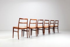 Arne Vodder model 430 dining chairs rosewood Sibast Mobler Denmark 1960