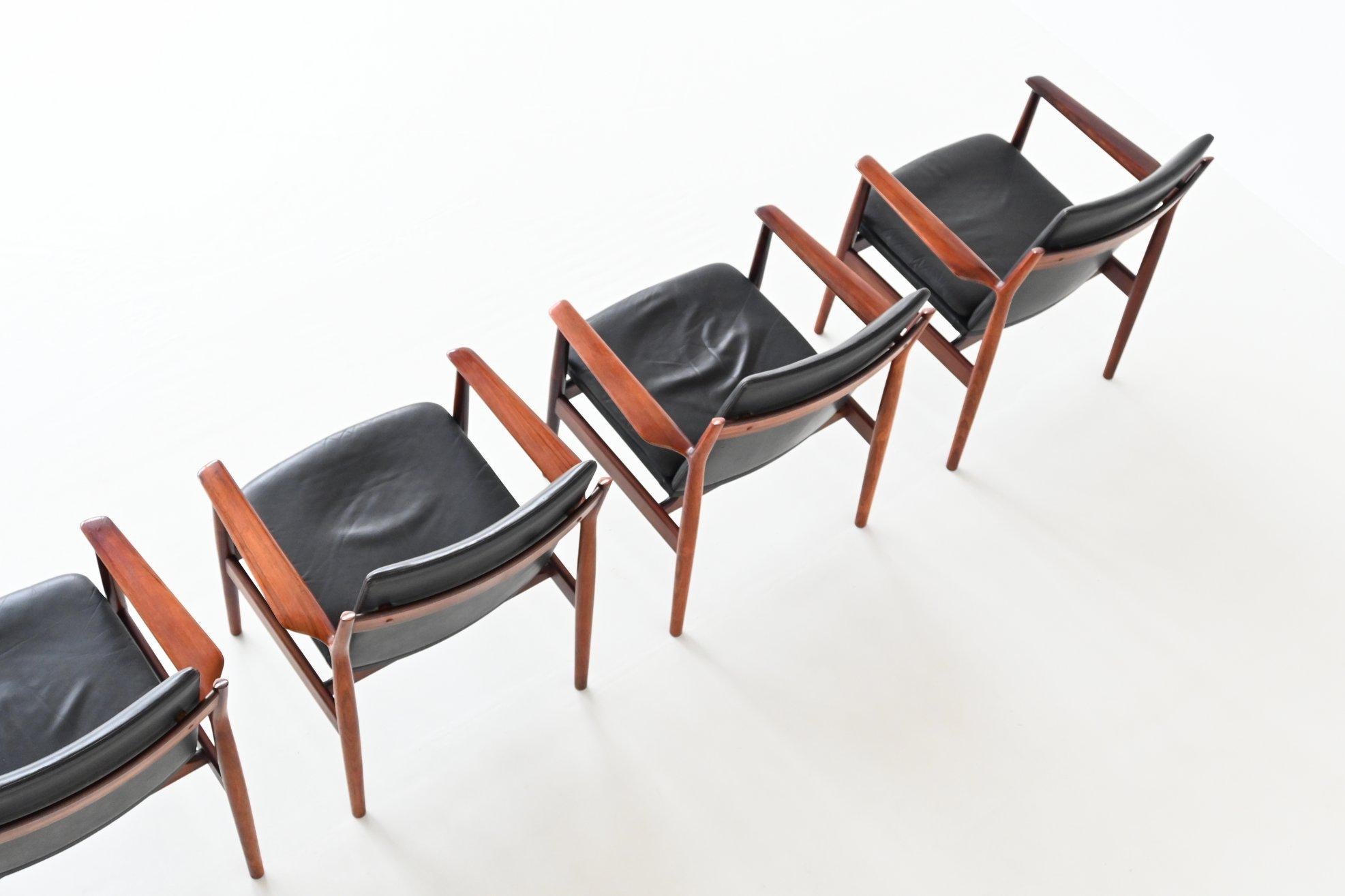 Arne Vodder Model 432 Armchairs Rosewood Sibast Furniture Denmark 1960 In Good Condition In Etten-Leur, NL