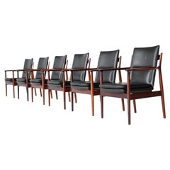 Arne Vodder Model 432 Armchairs Rosewood Sibast Furniture Denmark 1960