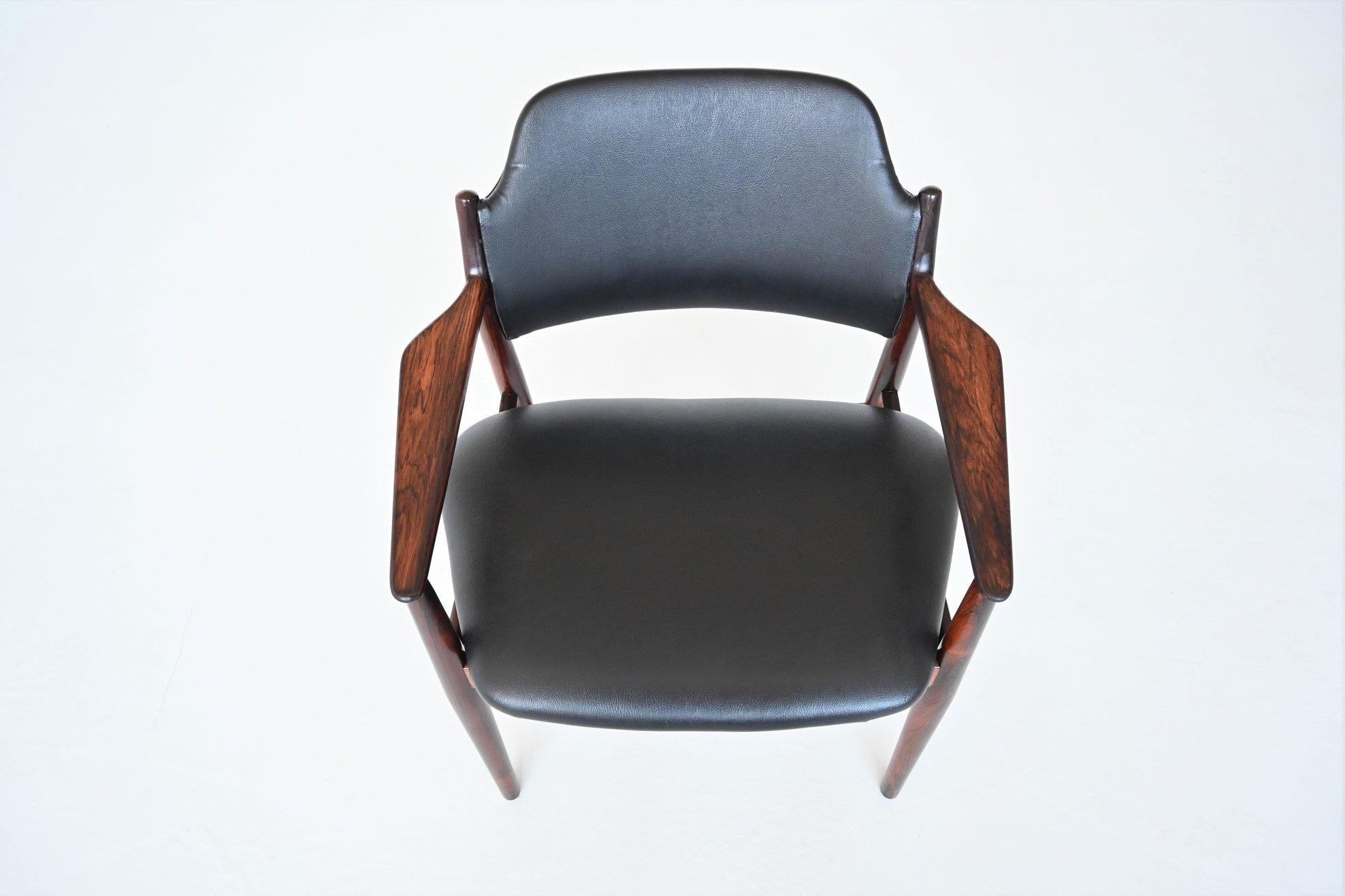 Arne Vodder Model 62A Rosewood Armchairs Sibast Mobler, Denmark, 1960 7