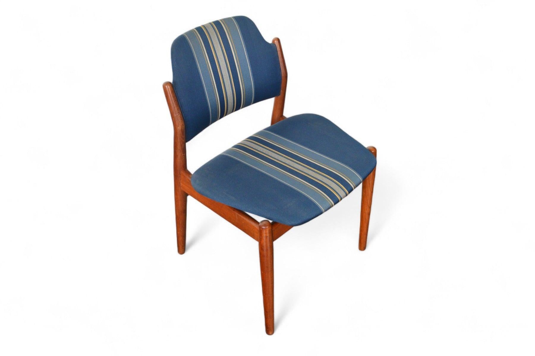 Origine: Danimarca
Designer: Arne Vodder
Produttore: Sibast
Epoca: 1961
Dimensioni: 21″ di larghezza x 21″ di profondità x 31,5″ di altezza
Sedile: 22″ di larghezza x 17″ di profondità x 18″ di altezza