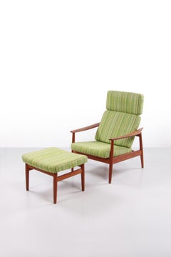 Arne Vodder Model FD164 Armchair with Ottoman, 1960, Denmark