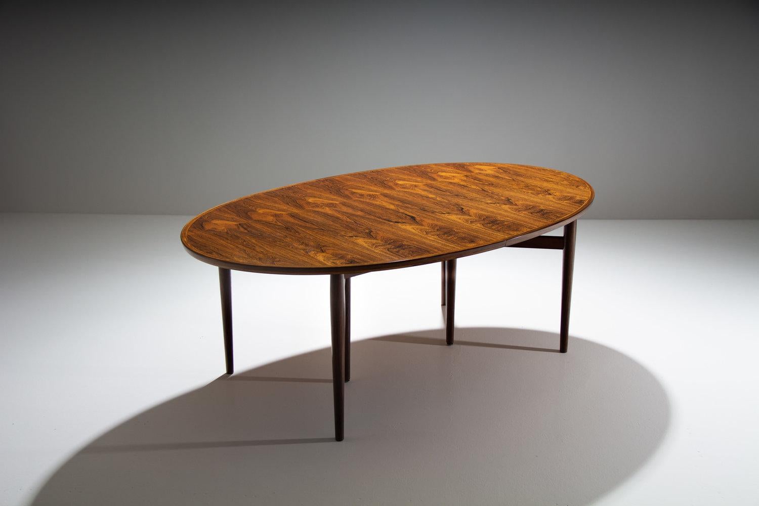 Danish Arne Vodder Oval Dining Table for Sibast Furniture, Denmark, 1960s