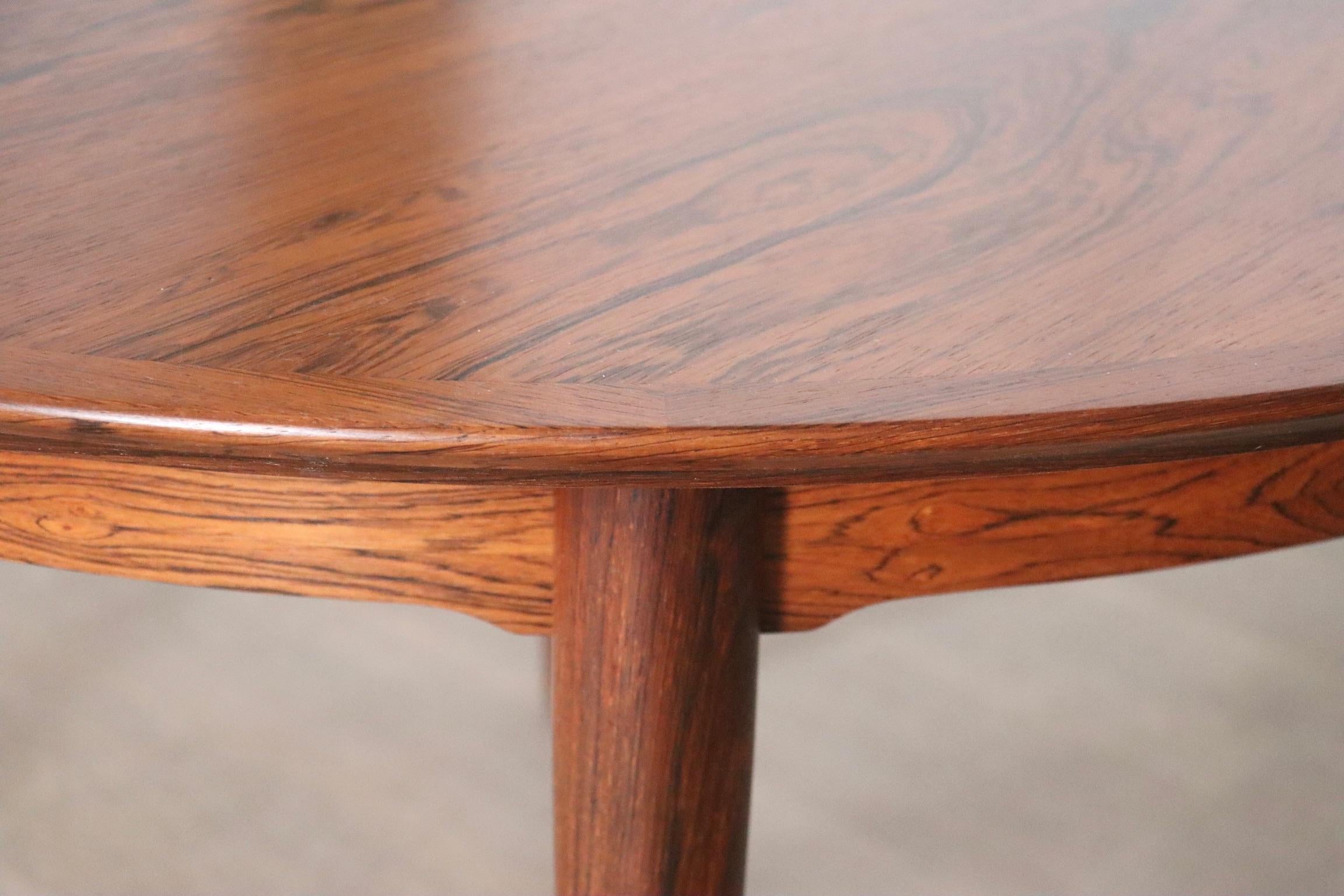 Mid-20th Century Arne Vodder Oval Rosewood Dining Table For Sibast, 1955