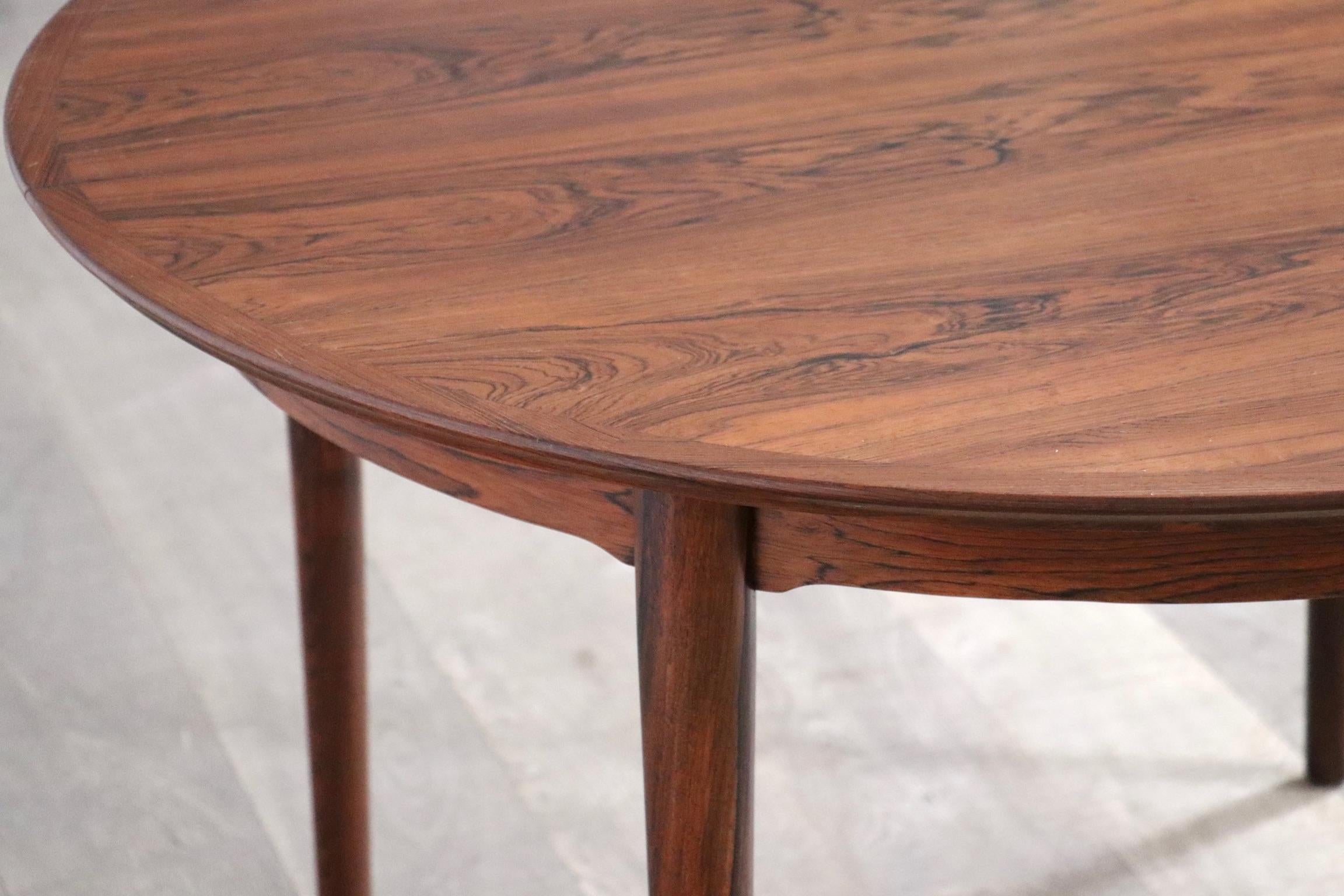 Arne Vodder Oval Rosewood Dining Table For Sibast, 1955 1